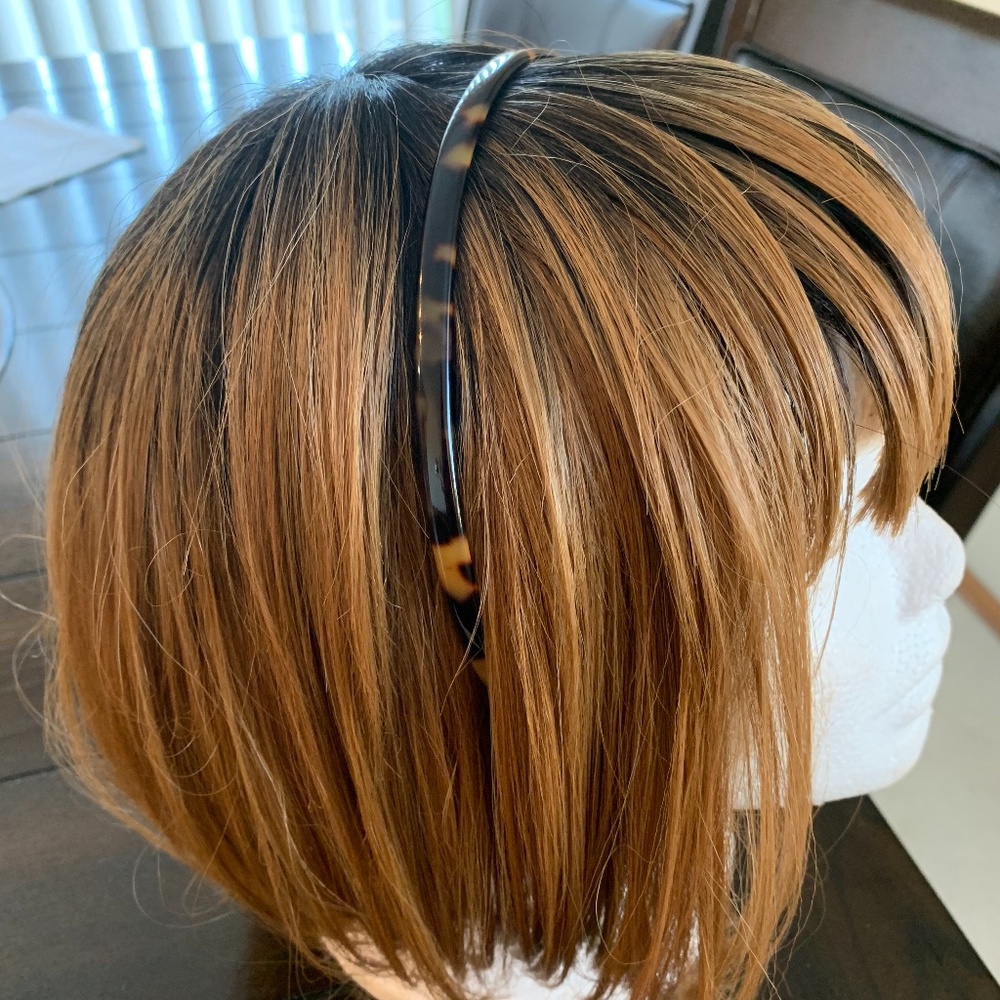 Ann Taylor Brown Leopard Adjustable Headband with Combs